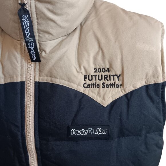 Large Powder River Vest Down Panhandle Slim 2004 Futurity Cattle Settler NCHA - Picture 4 of 9